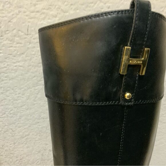 Tommy Hilfiger Women's Shyenne 3 Riding Boot Black Size 7.5 M - Picture 3 of 15